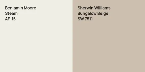 AF-15 Steam vs SW 7511 Bungalow Beige