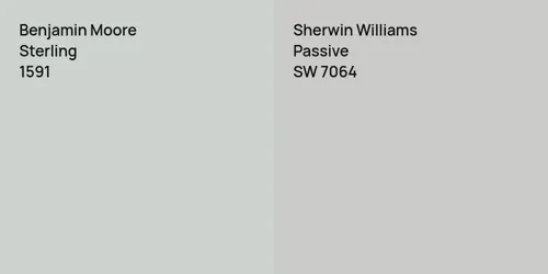 1591 Sterling vs SW 7064 Passive