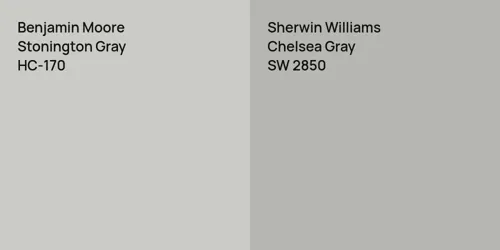 HC-170 Stonington Gray vs SW 2850 Chelsea Gray