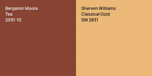 2091-10 Tea vs SW 2831 Classical Gold