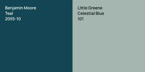 2055-10 Teal vs 101 Celestial Blue