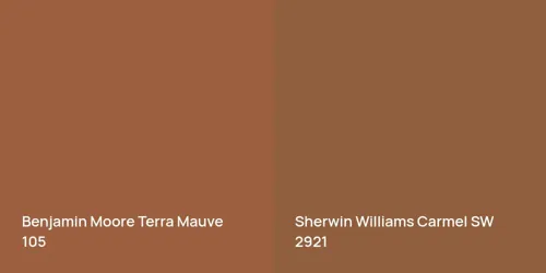 105 Terra Mauve vs SW 2921 Carmel