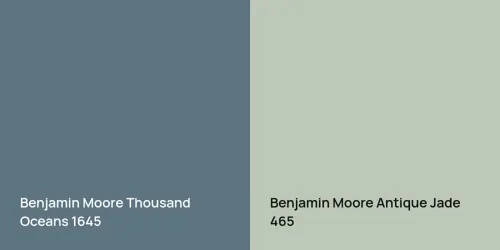 1645 Thousand Oceans vs 465 Antique Jade