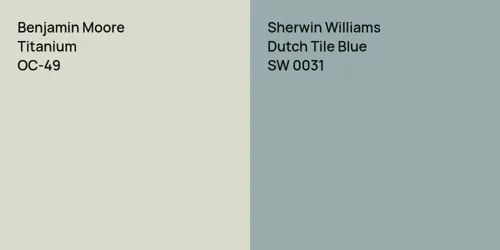 OC-49 Titanium vs SW 0031 Dutch Tile Blue