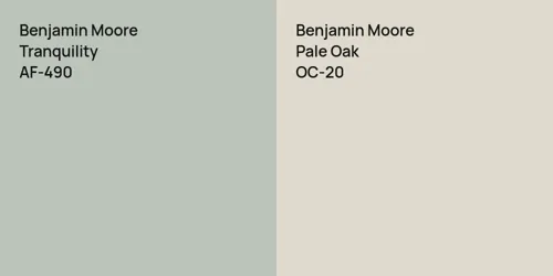 AF-490 Tranquility vs OC-20 Pale Oak