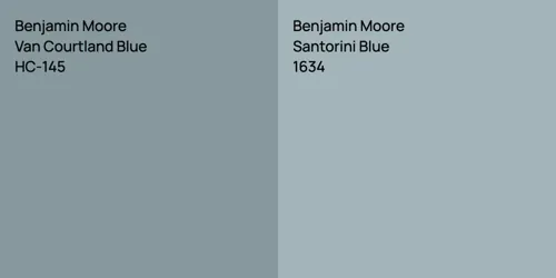 HC-145 Van Courtland Blue vs 1634 Santorini Blue