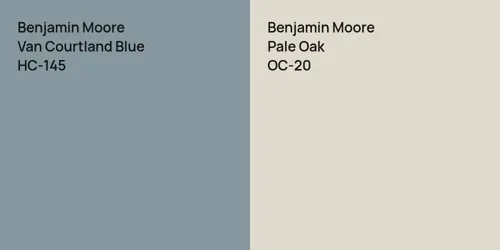 HC-145 Van Courtland Blue vs OC-20 Pale Oak