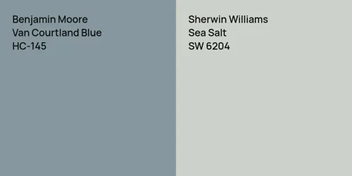 HC-145 Van Courtland Blue vs SW 6204 Sea Salt