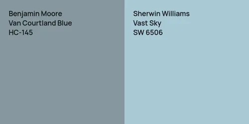 HC-145 Van Courtland Blue vs SW 6506 Vast Sky