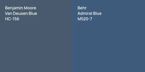 HC-156 Van Deusen Blue vs M520-7 Admiral Blue