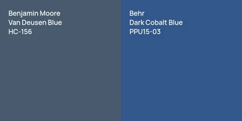 HC-156 Van Deusen Blue vs PPU15-03 Dark Cobalt Blue