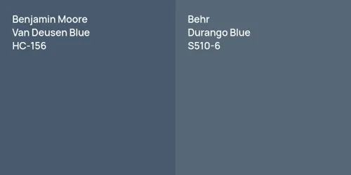 HC-156 Van Deusen Blue vs S510-6 Durango Blue