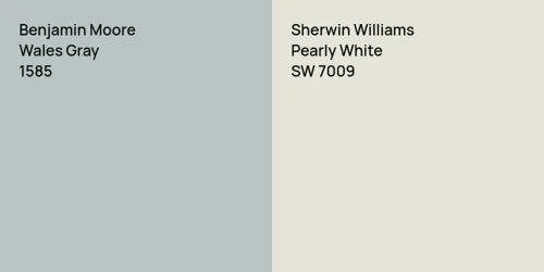 1585 Wales Gray vs SW 7009 Pearly White