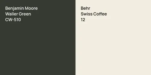 CW-510 Waller Green vs 12 Swiss Coffee