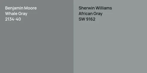 2134-40 Whale Gray vs SW 9162 African Gray