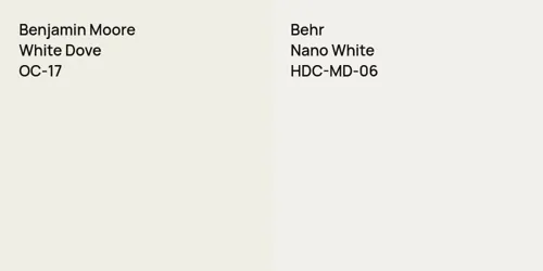 OC-17 White Dove vs HDC-MD-06 Nano White