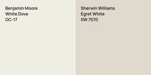 OC-17 White Dove vs SW 7570 Egret White