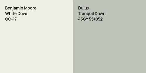 OC-17 White Dove vs 45GY 55/052 Tranquil Dawn