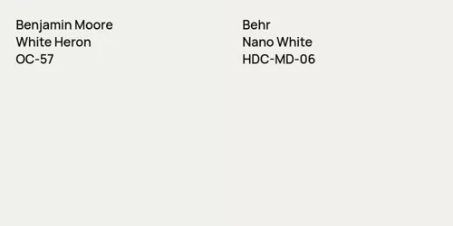 OC-57 White Heron vs HDC-MD-06 Nano White