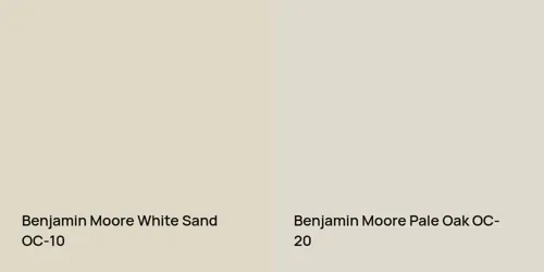 OC-10 White Sand vs OC-20 Pale Oak