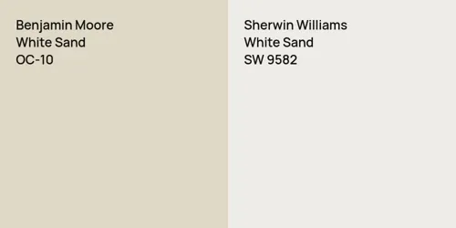 OC-10 White Sand vs SW 9582 White Sand