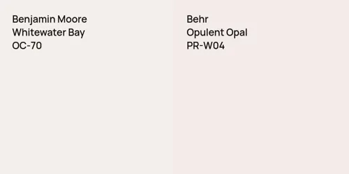 OC-70 Whitewater Bay vs PR-W04 Opulent Opal