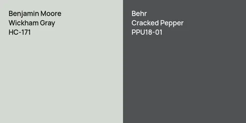 HC-171 Wickham Gray vs PPU18-01 Cracked Pepper