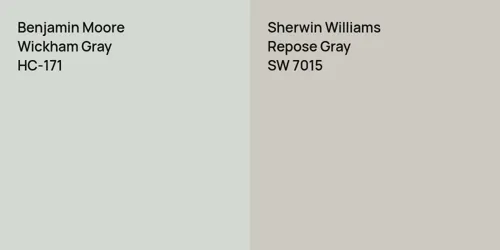 HC-171 Wickham Gray vs SW 7015 Repose Gray