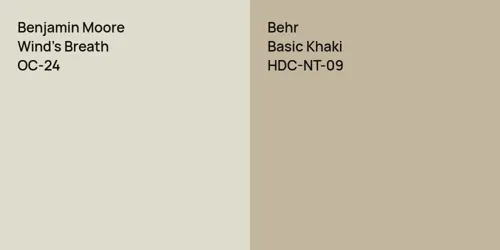 OC-24 Wind's Breath vs HDC-NT-09 Basic Khaki