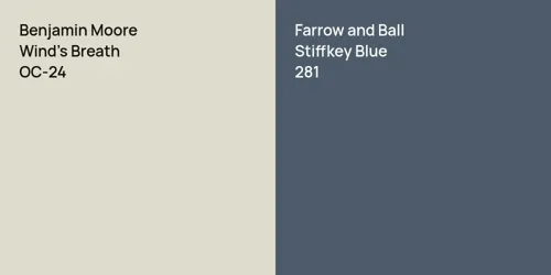 OC-24 Wind's Breath vs 281 Stiffkey Blue