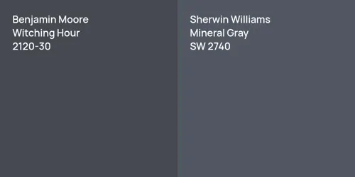 2120-30 Witching Hour vs SW 2740 Mineral Gray