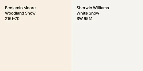 2161-70 Woodland Snow vs SW 9541 White Snow