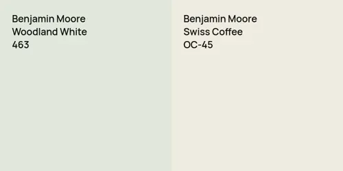 463 Woodland White vs OC-45 Swiss Coffee