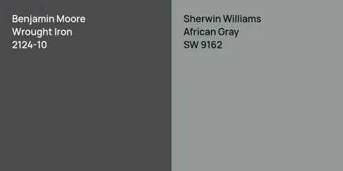 2124-10 Wrought Iron vs SW 9162 African Gray