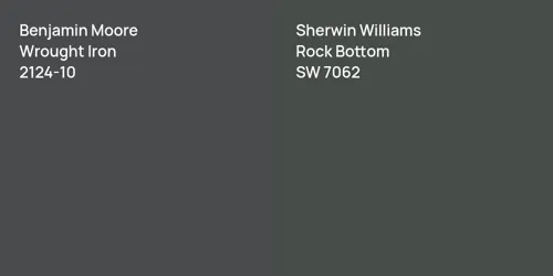 2124-10 Wrought Iron vs SW 7062 Rock Bottom