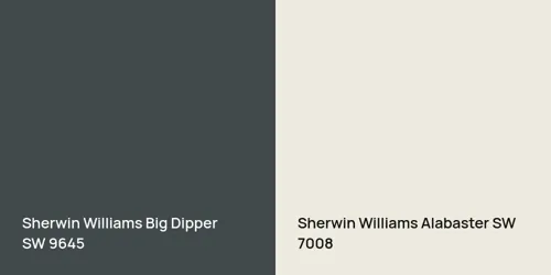 SW 9645 Big Dipper vs SW 7008 Alabaster