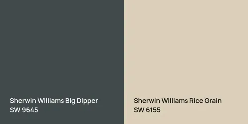 SW 9645 Big Dipper vs SW 6155 Rice Grain