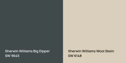 SW 9645 Big Dipper vs SW 6148 Wool Skein