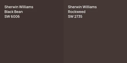 SW 6006 Black Bean vs SW 2735 Rockweed