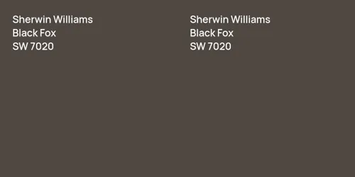 SW 7020 Black Fox vs SW 7020 Black Fox