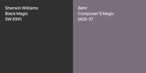 SW 6991 Black Magic vs MQ5-37 Composer'S Magic