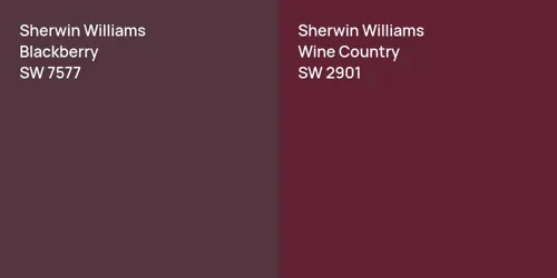 SW 7577 Blackberry vs SW 2901 Wine Country