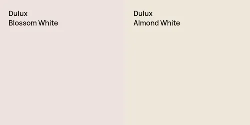 null Blossom White vs null Almond White