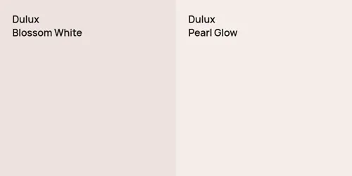 null Blossom White vs null Pearl Glow