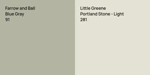 91 Blue Gray vs 281 Portland Stone - Light