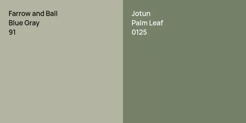 91 Blue Gray vs 0125 Palm Leaf