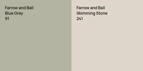 91 Blue Gray vs 241 Skimming Stone