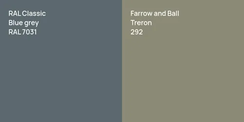 RAL 7031  Blue grey vs 292 Treron