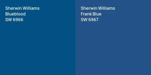 SW 6966 Blueblood vs SW 6967 Frank Blue