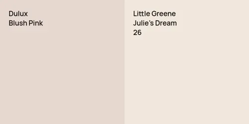 null Blush Pink vs 26 Julie's Dream